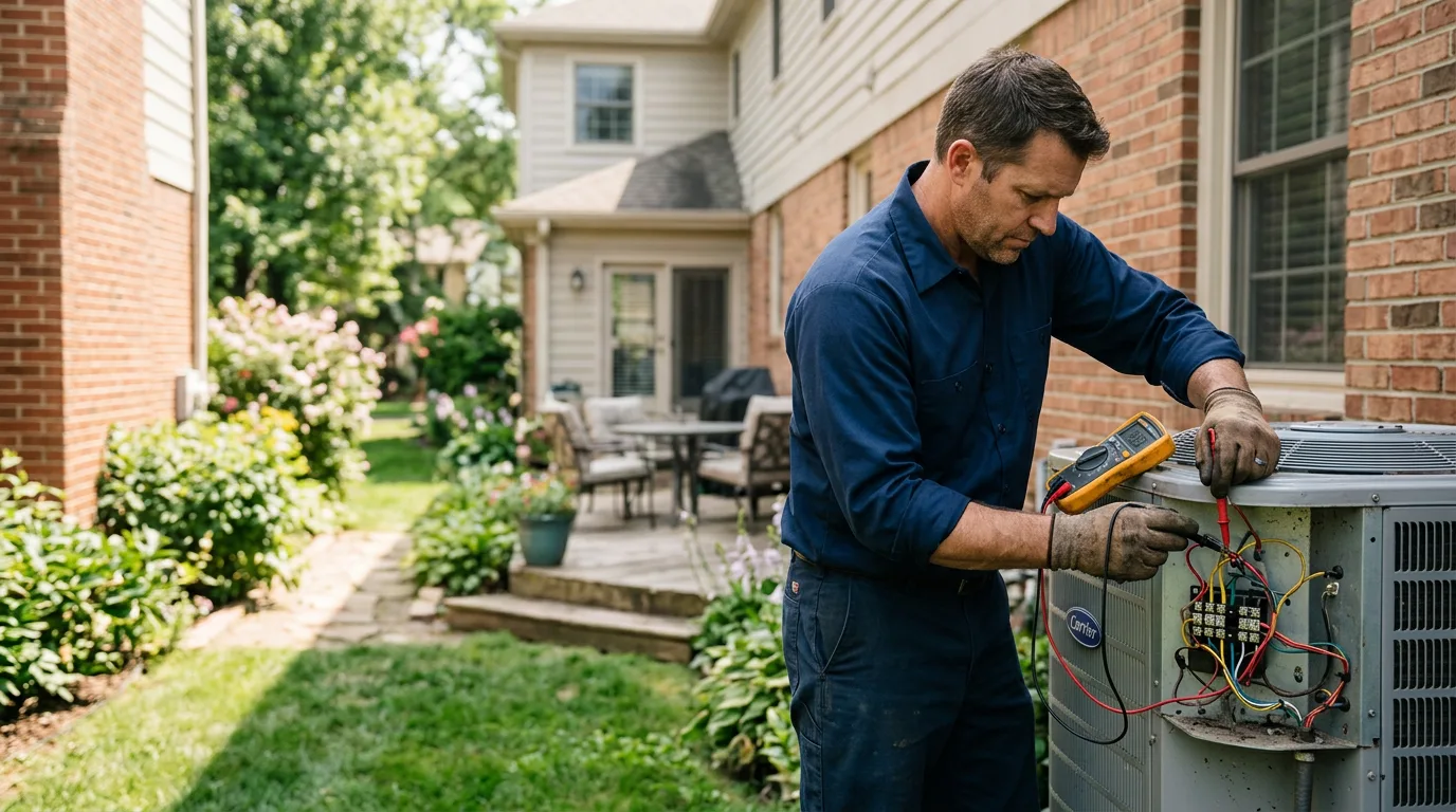 HVAC technician working near Pasco, WA
